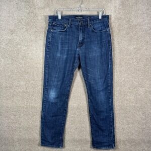 Lucky Brand Jeans Mens 32x30 Blue Slim Straight Stretch Medium Wash Denim Jeans